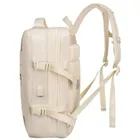 Peterson, plecak podróżny z siatkowaną przegrodą i paskami kompresyjnymi, ecru