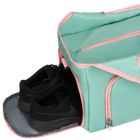 Peterson, torba podróżna, miętowo-różowa