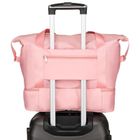 Peterson, torba weekendowa, z uchwytami, różowa