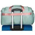 Peterson, torba weekendowo-podróżna z uchwytem na walizkę, zielono-różowa