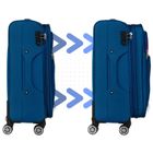 Peterson, walizka kabinowa, mała, niebiesko-czerwona, 58 cm