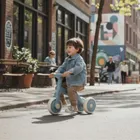 Petite&Mars, Bingo, rowerek trójkołowy 3w1, Sterling Blue