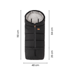 Petite&Mars, Jibot, śpiworek zimowy, 3w1, pale eucalypt