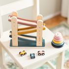 Petite&Mars, Milky Way Wood of Mars, drewniana zjeżdżalnia, Cosmic Blue