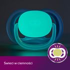 Philips Avent, Ultra Air, Night, smoczek uspokajający, różowy, 6-18m, 2 szt.