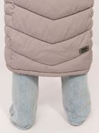 Płaszcz damski z kapturem, beżowy, Sublevel