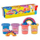 Play-Doh, Kolory metaliczne, 4 tuby, zestaw kreatywny