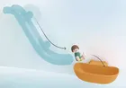 Playmobil, Junior Aqua, Wodna zjeżdżalnia z morskimi zwierzątkami, 71689
