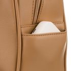 Plecak miejski, beżowy, skóra ekologiczna, Peterson