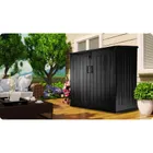 Plonos, skrzynia ogrodowa, czarna, 116-112,5-71 cm, 775l