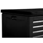 Plonos, skrzynia ogrodowa, czarna, 143,5-57-53,5 cm, 390l