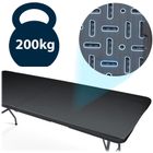 Plonos, stół cateringowy ogrodowy składany, czarny, 180 cm