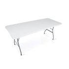 Plonos, zestaw cateringowy ogrodowy składany stół + 2 ławki, biały, 180 cm