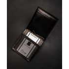 Portfel, banknotówka, czarny, skórzany, Rovicky