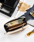 Portfel, beżowy, skóra ekologiczna, Cavaldi