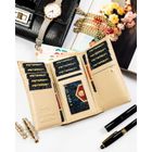 Portfel, beżowy, skóra ekologiczna, Peterson