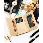 Portfel, beżowy, skóra ekologiczna, Peterson