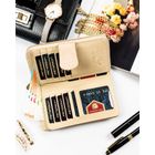 Portfel, beżowy, skóra ekologiczna, Peterson