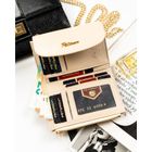 Portfel, beżowy, skóra ekologiczna, Peterson