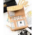 Portfel, beżowy, skóra ekologiczna, Peterson