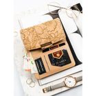 Portfel, beżowy, skóra ekologiczna, Peterson