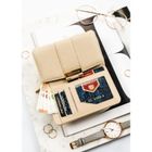 Portfel, beżowy, skóra ekologiczna, Peterson