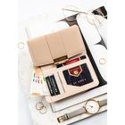 Portfel, beżowy, skóra ekologiczna, Peterson