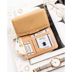 Portfel, beżowy, skóra ekologiczna, Rovicky