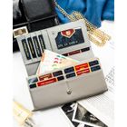 Portfel, biały, skóra ekologiczna, Peterson