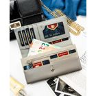 Portfel, biały, skóra ekologiczna, Peterson