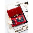 Portfel, bordowy, skóra ekologiczna, Peterson