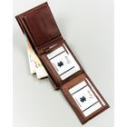 Portfel, brązowy, skóra ekologiczna, 4U Cavaldi