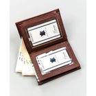 Portfel, brązowy, skóra ekologiczna, 4U Cavaldi