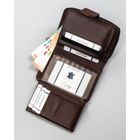 Portfel, brązowy, skóra ekologiczna, 4U Cavaldi