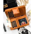 Portfel, brązowy, skóra ekologiczna, Peterson