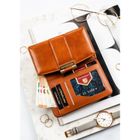 Portfel, brązowy, skóra ekologiczna, Peterson