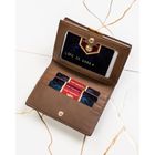 Portfel, brązowy, skóra naturalna i ekologiczna, Peterson