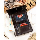 Portfel, brązowy, skórzany, Peterson