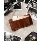 Portfel, brązowy, skórzany, Rovicky