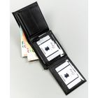 Portfel, czarny, skóra ekologiczna, 4U Cavaldi