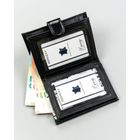 Portfel, czarny, skóra ekologiczna, 4U Cavaldi