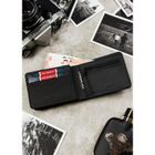 Portfel, czarny, skóra ekologiczna, Peterson