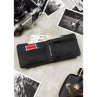 Portfel, czarny, skóra ekologiczna, Peterson