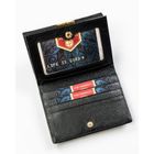 Portfel, czarny, skóra ekologiczna, Peterson