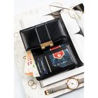 Portfel, czarny, skóra ekologiczna, Peterson