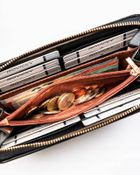 Portfel, czarny, skóra ekologiczna, Rovicky