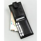 Portfel, czarny, skórzany, 4U Cavaldi