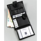 Portfel, czarny, skórzany, 4U Cavaldi