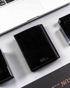 Portfel, czarny, skórzany, Peterson