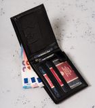 Portfel, czarny, skórzany, Peterson